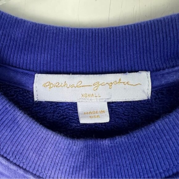 Spiritual Gangster Grateful Classic Crew Sweatshirt Royal Cloud Tie Dye Size XS - Picture 8 of 13